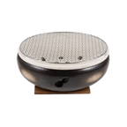 Thumbnail image #1 for Korin Inc Bizen KON-135 Round Clay Japanese Konro Grill with Net, 12-1/2 in Diameter x 5 in Height
