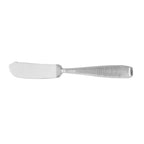 Thumbnail image #1 for Steelite International Walco, Mastaba WLMAS11 7" Butter Knife, Grooved Solid Handle, 18/10 Stainless Steel, Mirror Finish Pack of 1 Dozen