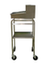 Thumbnail image #3 for Mobile Stainless Steel Stand-Up Receiving Desk with Sloped Top, Locking Storage, and Undershelf
