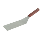 Thumbnail image #1 for Thunder Group SLTWBT210 Solid Stainless Steel Turner, 10" Straight Blade, 14" Overall Length, Wood Handle Case of 120