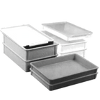 Thumbnail image #1 for Eagle Group A208508 Molded Fiberglass Stacking Box, 25-3/4"W x 17-3/4"D x 6"H