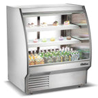 Thumbnail image #1 for USR Brands Coldline HDC48 48-Inch Refrigerated Meat Deli Case with Curved Glass and Rear Refrigerated Storage