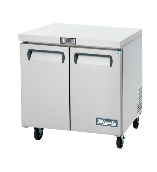 Product image #5 for Migali Competitor Series Two-Section Undercounter Work Top Freezer, 36.3-Inch W, 8.7 Cu. Ft., Stainless Steel