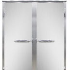 Thumbnail image #1 for Continental Refrigerator 2RNPT-SD-GD Two-Section Pass-Thru Reach-In Refrigerator, Solid Front Doors, Glass Rear Doors, Top-Mounted Self-Contained