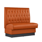 Thumbnail image #1 for ATSMFG ATS AT&S-AS-W42-BT GR8 William Standard Booth, single, 48" long x 42" high, Sewn Button-tuft back, removable sinuous spring seat with