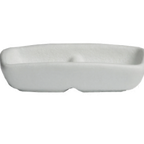 Thumbnail image #1 for G.E.T. Bugambilia PUW01MW Divided Condiment Bowl, 23.67 oz, Cast Aluminum with Resin Coating, Marble White