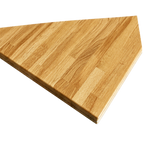 Thumbnail image #1 for ATSMFG ATS AT&S-AR-WB-2430 Solid Wood Butcher Block Table Top, Oak or Ash, 24 x 30 x 1-3/4 in, 1/8 in Radius Edges