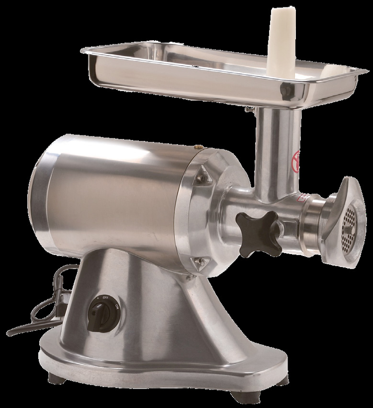Product image #2 for Omcan USA Countertop Electric Meat Grinder, #22 Head, Stainless Steel Tray & Feeder, 1.48 HP