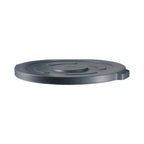 Thumbnail image #1 for CAC China TCNC-45LD 45-Gallon Gray Flat Plastic Trash Can Lid Case of 12