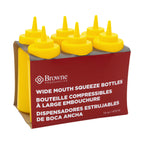 Thumbnail image #1 for Browne USA Foodservice 57801717 16 oz Yellow Polyethylene Squeeze Bottle, Wide Mouth, No-Drip Tip