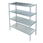 Thumbnail image #4 for IMC/Teddy SSS-2424-5S Security Shelving System, 5-Shelf Welded Stainless Steel, 24"W x 24"D x 72"H