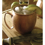 Thumbnail image #1 for G.E.T. CPRMUG-02 16 oz Hammered Copper-Plated Stainless Steel Mug Case of 6