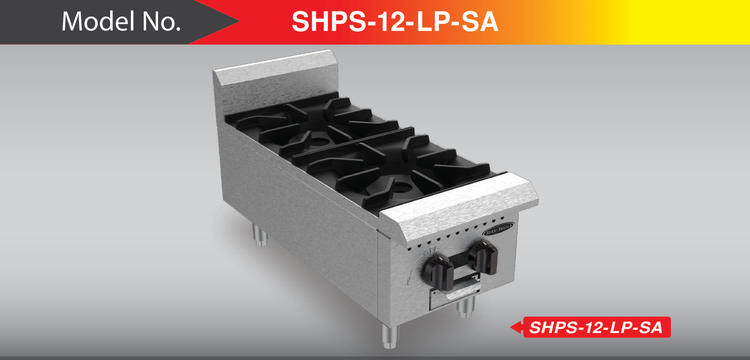 Product image #5 for Serv-Ware 12-Inch Two-Burner Liquid Propane Gas Hot Plate with Legs