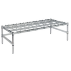 Thumbnail image #1 for 1880 Hospitality Focus Foodservice FFSDR2448CH Chrome Stationary Dunnage Rack, 24 x 48 x 13-1/2 in, 1,300 lb Capacity
