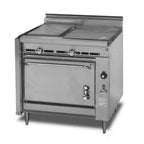 Thumbnail image #1 for Montague Company Legend V136-12EPL 36" Gas Range with Convection Oven, 18" Plancha and 18" Hot Top