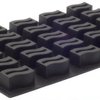 Thumbnail image #1 for JB Prince Pavoni M620 I Wave Silicone Baking Mold, 25 Compartments, 4.4 oz Each, 23-1/2"L x 15-3/4"W