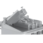 Thumbnail image #1 for Keating of Chicago Top-Side 033958 Tortilla Griddle Cooking Head with Auto Lift, 3/8" Chrome Surface, 10-1/2" W x 20" D
