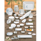 Thumbnail image #2 for Thunder Group Blue Bamboo 0901BB Rectangular Melamine Tray, 13-1/8" x 10-1/4" Case of 2 Dozen