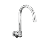 Thumbnail image #1 for Component Hardware Encore KL72-9000-R Wall-Mount Faucet Spout Base with 3-1/2 in Stainless Steel Rigid Gooseneck Spout