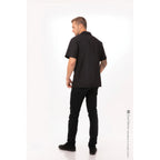 Thumbnail image #2 for Chef Works CSCV-BLK-5XL Cook Shirt, Short Sleeve, Snap Front, Poly/Cotton, Black, 5XL