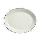 Thumbnail image #1 for Steelite International Steelite Performance, Blue Dapple 17100141 Oval Coupe Platter, Blue Dapple, 11 x 8.5 in, Alumina Vitrified 1 Dozen