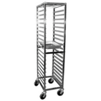 Thumbnail image #1 for GSW ASR-1915 Stainless Steel Steam Table Pan Rack, Open Sides, 19-Pan Capacity, 3" Spacing, 6" Casters