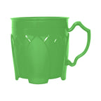 Thumbnail image #1 for Dinex Fenwick Brightcares DX5000B75 8 oz Air-Insulated Polypropylene Mug, Lime Green