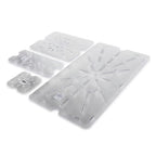 Thumbnail image #1 for Concasse MCFFP1100 Full-Size Clear Polycarbonate Drain Shelf Case of 20