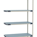 Thumbnail image #1 for Metro MetroMax i MX-1824G-74-A4 Polymer Add-On Shelving Unit, 4-Tier, Open Grid, 18"D x 24"W x 74"H