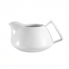Thumbnail image #1 for CAC China CAC Collection COL-PC Porcelain Creamer, 8 oz, with Handle, Bone White Case of 3 Dozen