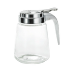 Thumbnail image #1 for TableCraft Products Modern 1370 8 oz Glass Syrup Dispenser with Chrome-Plated Metal Top Case of 12