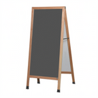 Thumbnail image #1 for AARCO Products LA1SS Extra-Large A-Frame Sidewalk Chalkboard, Slate Porcelain Board, Solid Oak, 68" x 30"