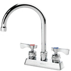 Thumbnail image #4 for Krowne Royal Series 15-301L Deck-Mount Manual Faucet, 6-Inch Gooseneck Spout, 4-Inch Centers, Ceramic Valve, Low-Lead Case of 12