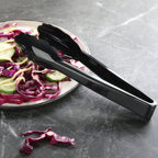 Thumbnail image #2 for New Star Foodservice Inc. 35636 Utility Tongs, 9", Scalloped, Polycarbonate, Black Case of 120