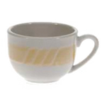 Thumbnail image #1 for Vertex China Sausalito SAU-54-Y 5 oz China Coffee Cup with Handle, Pumpkin Case of 3 Dozen
