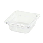 Thumbnail image #1 for Winco Poly-Ware SP7602 1/6 Size Clear Polycarbonate Food Pan, 2-1/2" Deep Case of 36