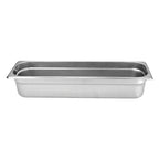 Thumbnail image #1 for Thunder Group STPA2124L 1/2 Long Hotel Pan, 4" Deep, Anti-Jam, Stainless Steel 18-8, 22 Gauge Case of 12
