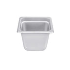 Thumbnail image #1 for CAC China STPS-24-6 Stainless Steel Solid Steam Pan, 1/6 Size, 6" Deep, 24 Gauge Case of 48