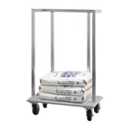 Thumbnail image #1 for New Age 98718 Flour Sack Dolly, 1,000 lb Capacity, Full Perimeter Bumper, (4) 6 in Platform Casters