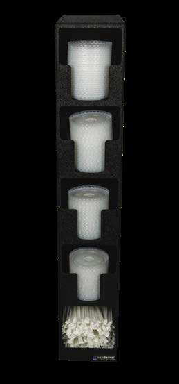 Product image #3 for EZ-Fit Countertop Lid & Straw Tower Dispenser with 4 Lid Compartments