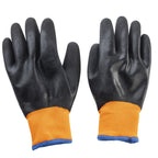 Thumbnail image #1 for TableCraft Products 12248 Large Freezer Gloves, Black with Blue Polyester Cuff, Pair of 2 Case of 120