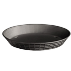 Thumbnail image #1 for TableCraft Products 137512BK Round Black Plastic Platter Basket, 12-Inch Case of 12