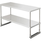 Thumbnail image #1 for Serv-Ware PPOS-44 Double-Tier PP Overshelf, 47.5" W x 17.25" D x 29.69" H