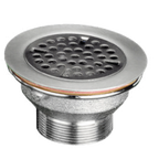 Thumbnail image #1 for Component Hardware Encore D36-2080 Free-Flow Sink Drain, 3-1/8" Opening, 4-3/4" Self-Centering Flange, Nickel-Plated Cast Bronze, 2" NPT
