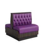 Thumbnail image #1 for ATSMFG ATS AT&S-ADD-KR36-BT GR8 Karender Deuce Booth, single, 30" long x 36" high, Sewn Button-tuft back, Upholstery and foam fitted over a