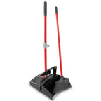 Thumbnail image #1 for Libman Commercial 1194 Lobby Dustpan and Broom Set, Rubber Lip, Molded Teeth, Upright-Locking Open Lid Case of 2