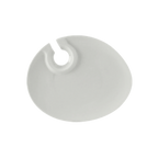 Thumbnail image #1 for Tuxton China GZP-650 Wine & Appetizer Plate, 10" x 8-1/8" x 3/4"H, Porcelain White 1 Dozen