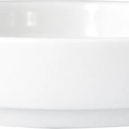 Thumbnail image #2 for International Tableware Torino™ Stak TN-81 Porcelain Wall Plate, 8" Round, 1-1/2"H, Flat Edge, European White 1 Dozen