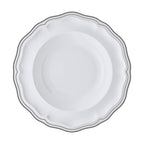 Thumbnail image #1 for Steelite International Folio, Porcelain 62577FP814 Round Porcelain Rim Soup Bowl, 15 oz, 9.75", Adelina Double Line Slate Case of 2 Dozen