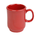 Thumbnail image #1 for Thunder Group N-901PR 8 oz Red Melamine Bulbous Mug Case of 5 Dozen